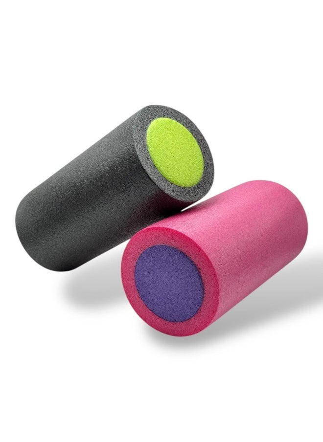 QSHOP Foam Roller for Yoga Exercise Fitness Muscle High Density EVA Foam Roller Shiny Solid Great for Back Leg Pain Relief Muscle Stretching Physical Therapy Balance Fitness  - Image 2