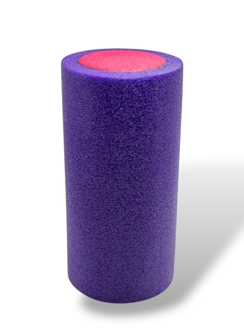 QSHOP Foam Roller for Yoga Exercise Fitness Muscle High Density EVA Foam Roller Shiny Solid Great for Back Leg Pain Relief Muscle Stretching Physical Therapy Balance Fitness  - Image 1