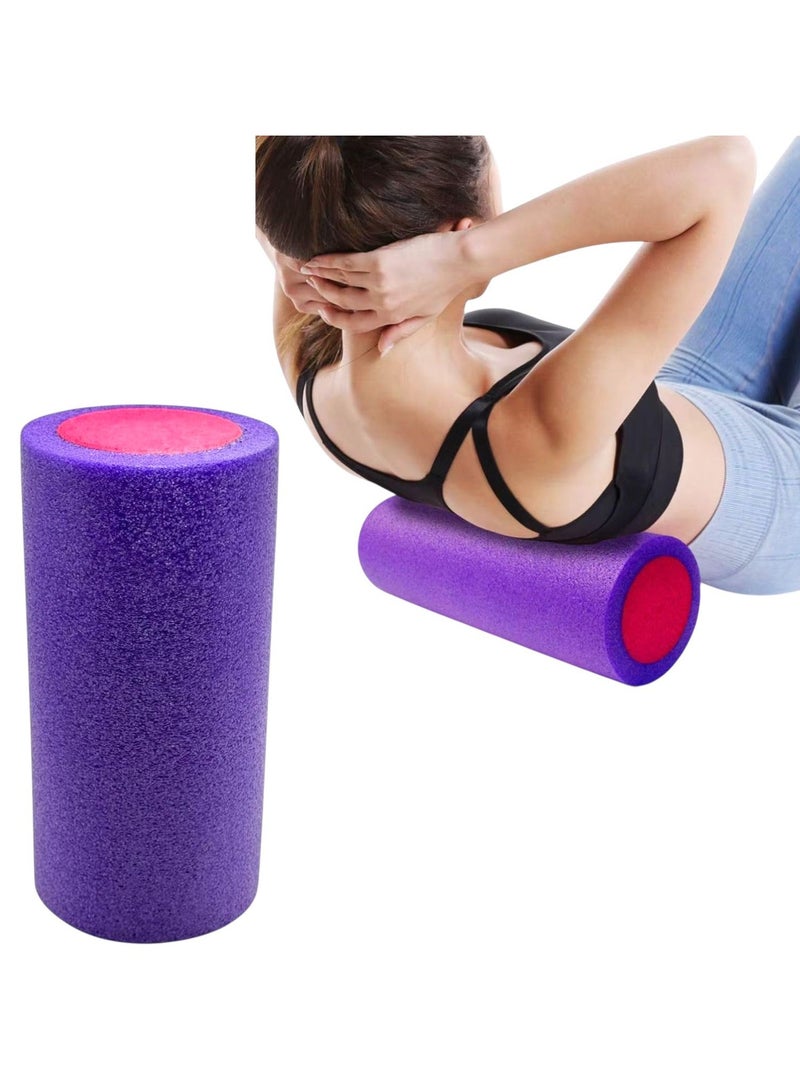 كيوشوب بكرة إسفنجية لتمارين اليوغا واللياقة البدنية والعضلات، عالية الكثافة من فوم ايفا، بكرات لامعة صلبة رائعة لتخفيف آلام الظهر والساق وتمديد العضلات والعلاج الطبيعي والتوازن واللياقة البدنية - Image 1