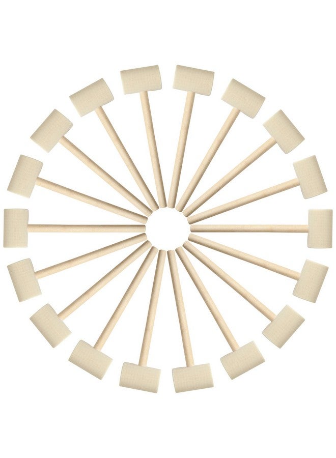 Mihey 18 Pcs Mini Wooden Hammer Creative Pounding Educational Mallet for Boys and Girls - Image 1