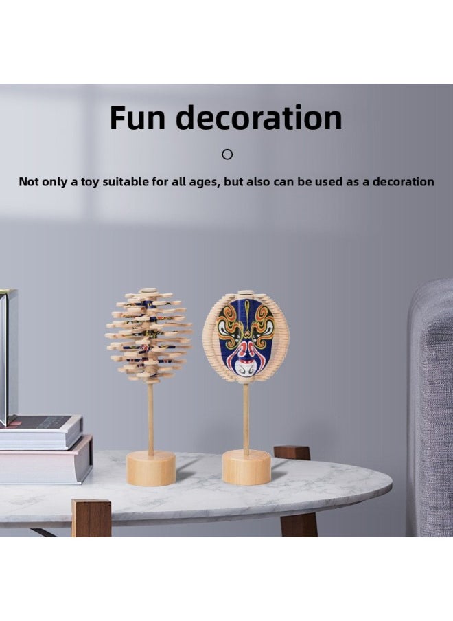 null - Net Red Cecpc Facebook Rotating Lollipop Decompression Fischer Series Leaves Creative Toy Daze Ornaments-Color:Yellow Face (with CE CPC) - Image 1