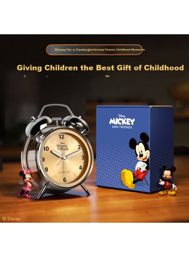 Timess Disney Collaboration Alarm Clock For Students New Cartoon Design With Night Light, Loud Volume, Mechanical Alarm, Bedside Clock, Birthday And New Year Gift For Lazy People - Image 3