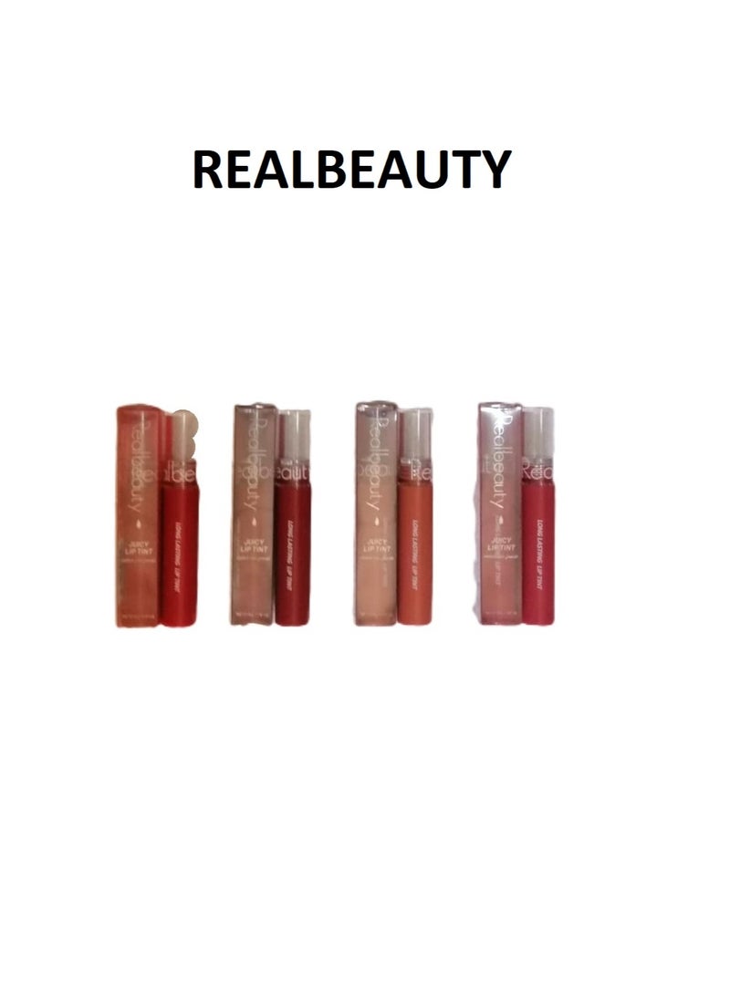 ريل بيوتي جديد ٤ قطع تنت شفاة بالوان مختلفة تدوم طويلا بتركيبة خفيفة الوزن - Image 2