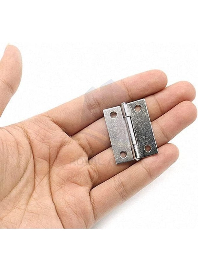 Biella Biellaâ„¢ 6Pcs Folding Butt Hinges- Inner Door Butt Hinge with Mounting Screws for Cupboard, Cabinet, Windows, Jewellery Box Home Furniture Hardware Cabinets-2Inch  - Image 3