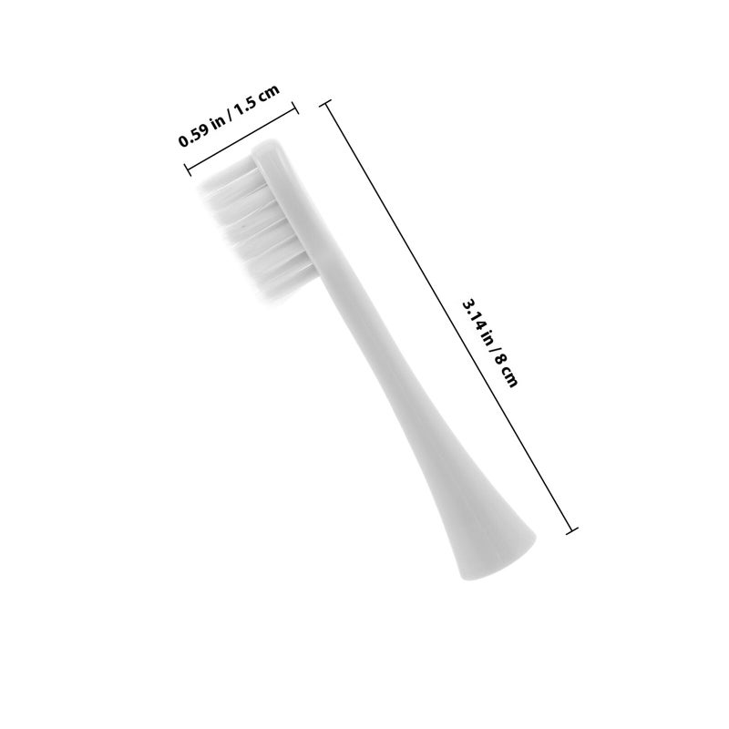 3 Pack Soft Bristle Electric Toothbrush Heads Replacement Compatible Sonic Smart White - Image 3