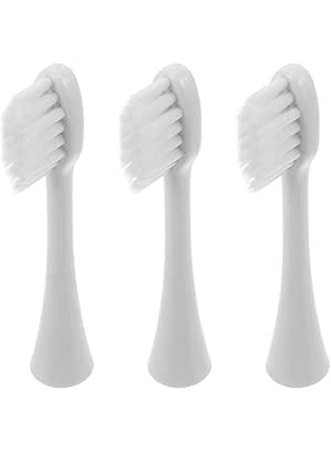 3 Pack Soft Bristle Electric Toothbrush Heads Replacement Compatible Sonic Smart White - Image 1