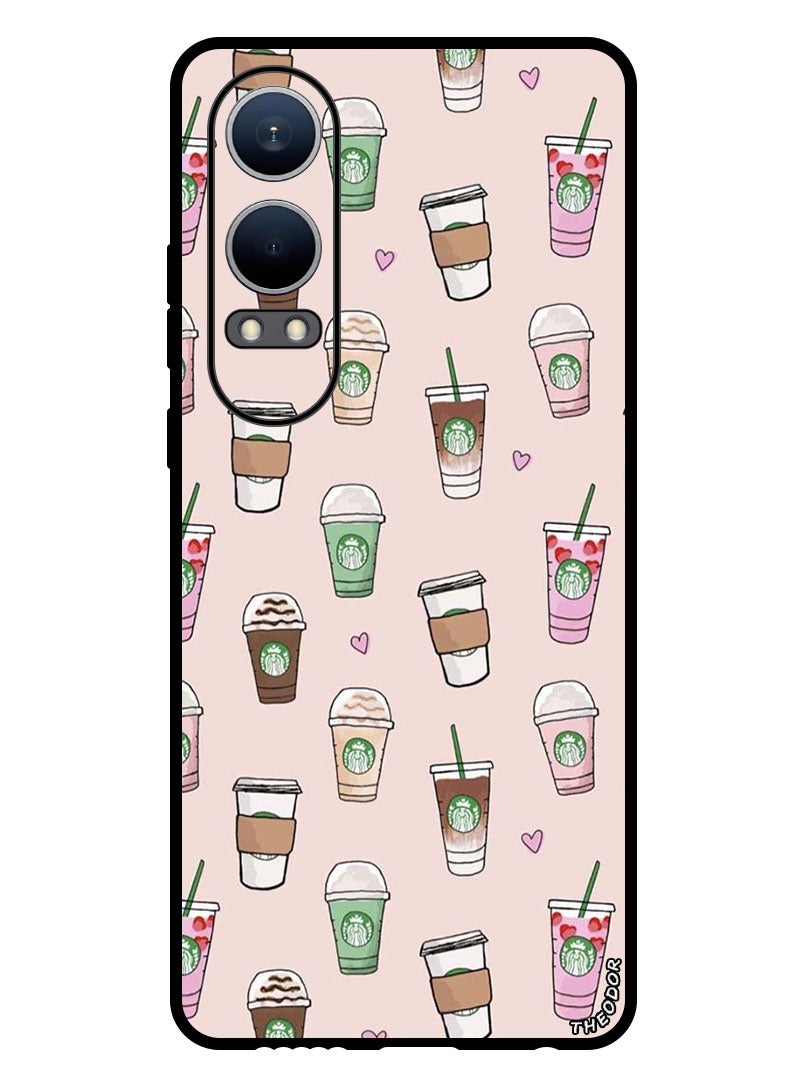 Theodor Protective Case Anti Scratch Shock Proof Bumper Cover For Oppo K12x (China) Coffee Patterns - Image 1