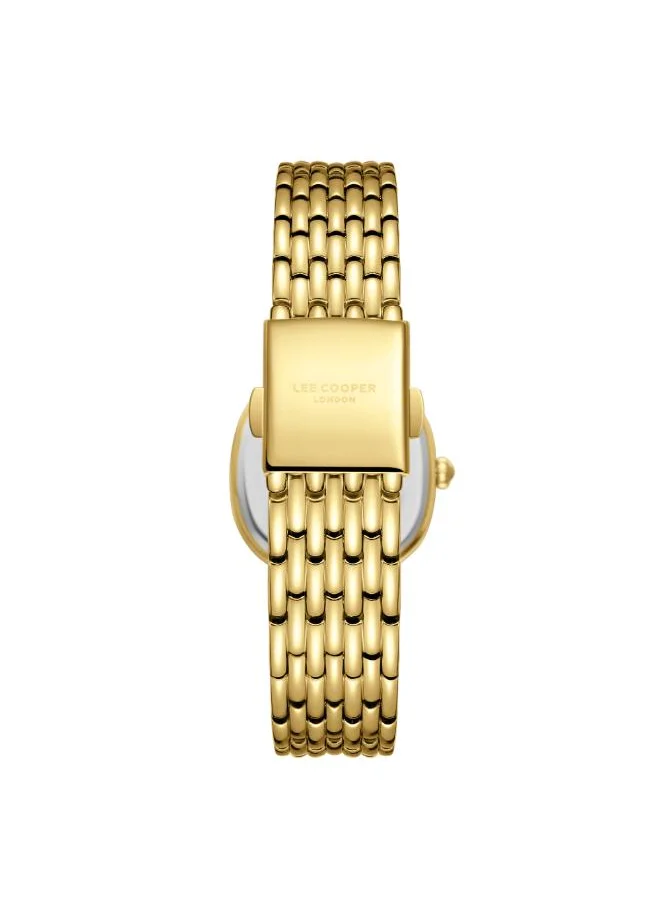 Lee Cooper Women's Analog Display Watch With Gold Metal Strap - LC08159.170