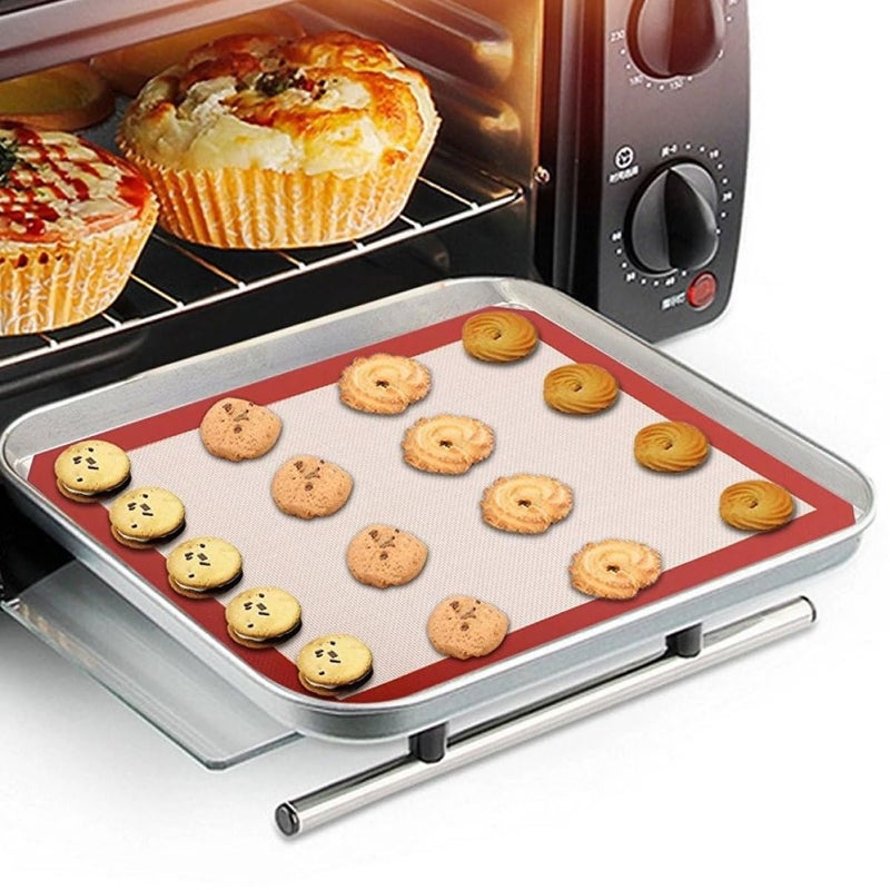 Reusable Silicone Baking Mats 30x20cm Nonstick Oven Safe Pastry Dough Rolling Mat - Image 5