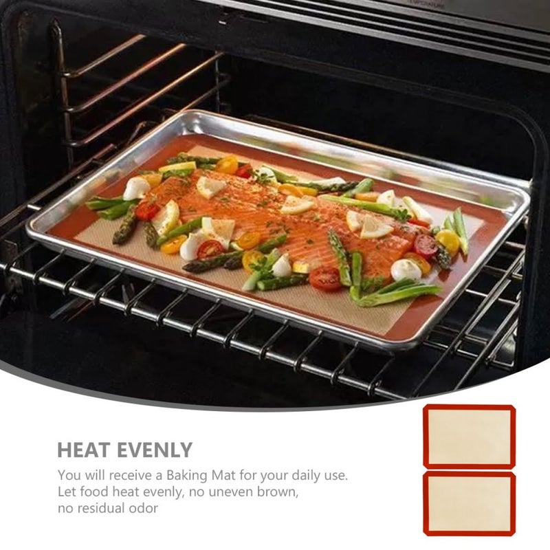 Reusable Silicone Baking Mats 30x20cm Nonstick Oven Safe Pastry Dough Rolling Mat - Image 4
