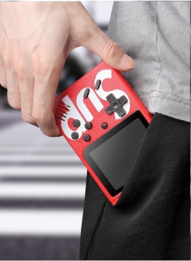 SUP - KIDS GAME | 400 IN 1 | HANDHELD GAMING CONSOLE : PORTABLE RETRO GAME PLAYER | RED - Image 1