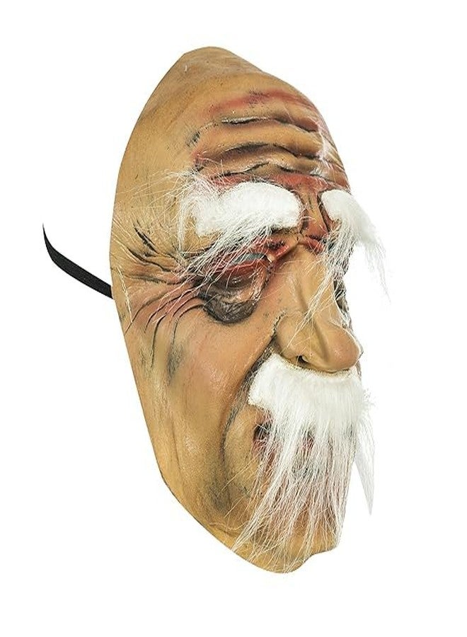 brown leaf Latex Realistic Face Mask Full Head Cover - Skeleton Halloween Dress - Horror Gloves - Holi Costume Props (Design 3) - Image 3