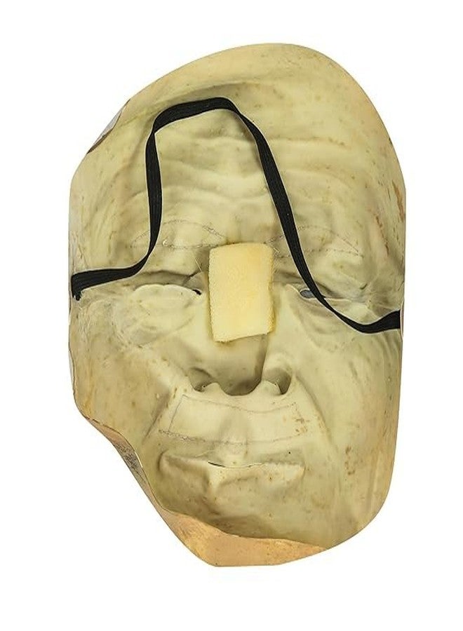 brown leaf Latex Realistic Face Mask Full Head Cover - Skeleton Halloween Dress - Horror Gloves - Holi Costume Props (Design 3) - Image 4