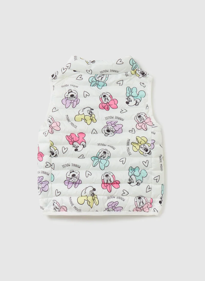 او في اس Padded gilet with Minnie Mouse print