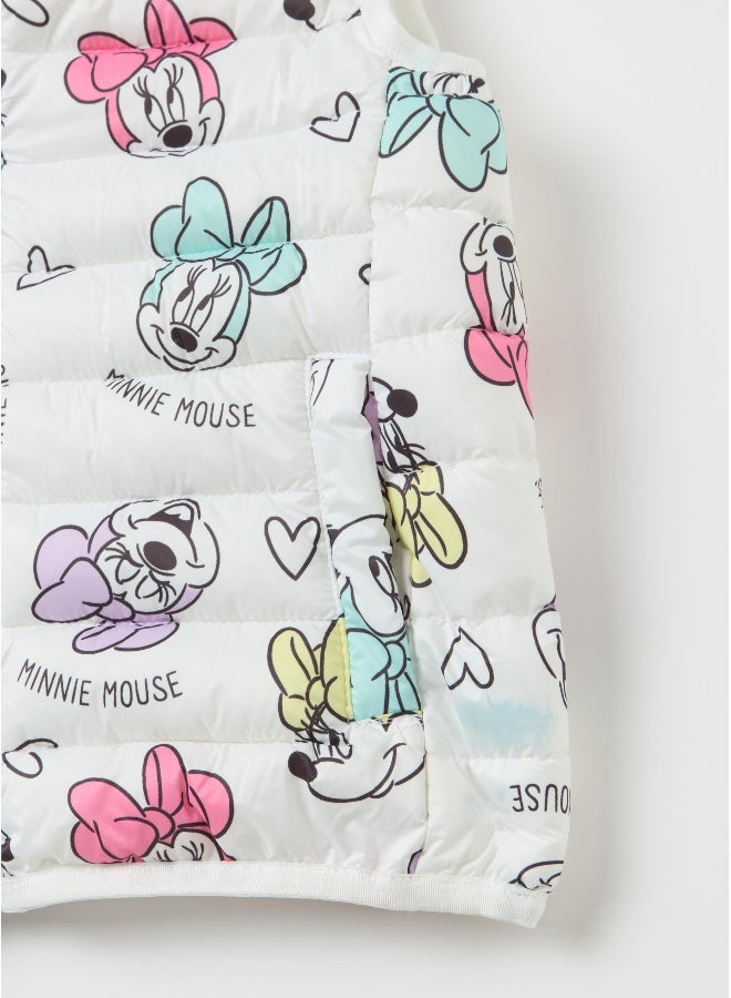 Ovs Padded gilet with Minnie Mouse print - Image 4