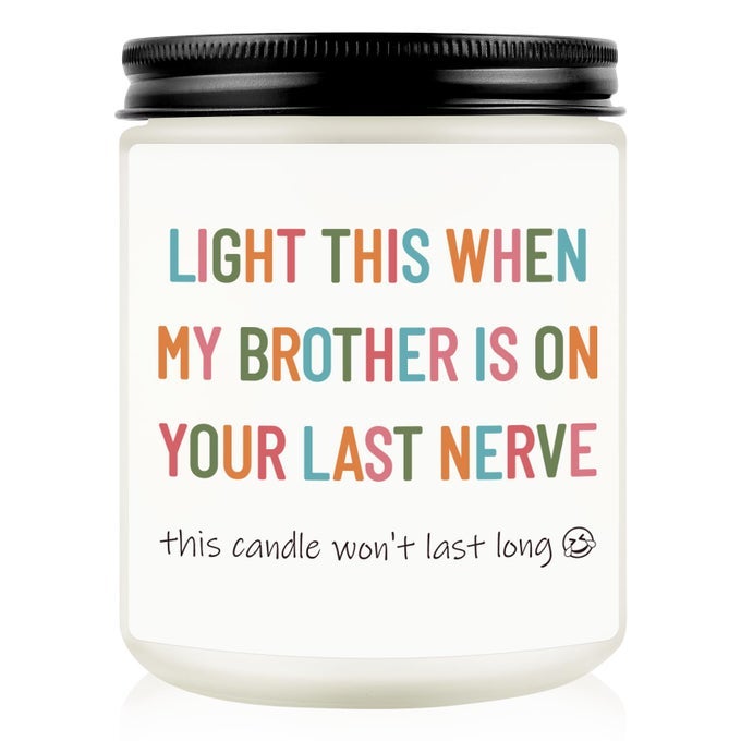 Sister in Law Gifts, Sister in Law Birthday Gifts - Funny Lavender Scented Candle, Christmas Valentines Mothers Day Wedding Gift for Brother's Girlfriend