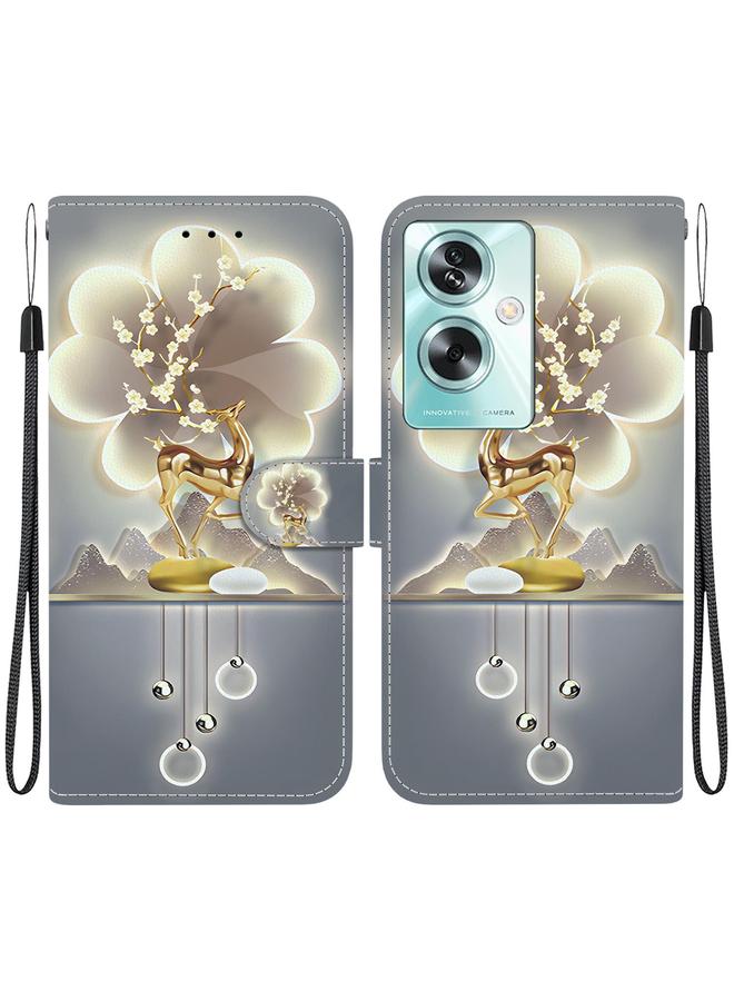 erorex Case For OPPO A79 Global Crystal Texture Colored Drawing Leather Phone Case - Image 1