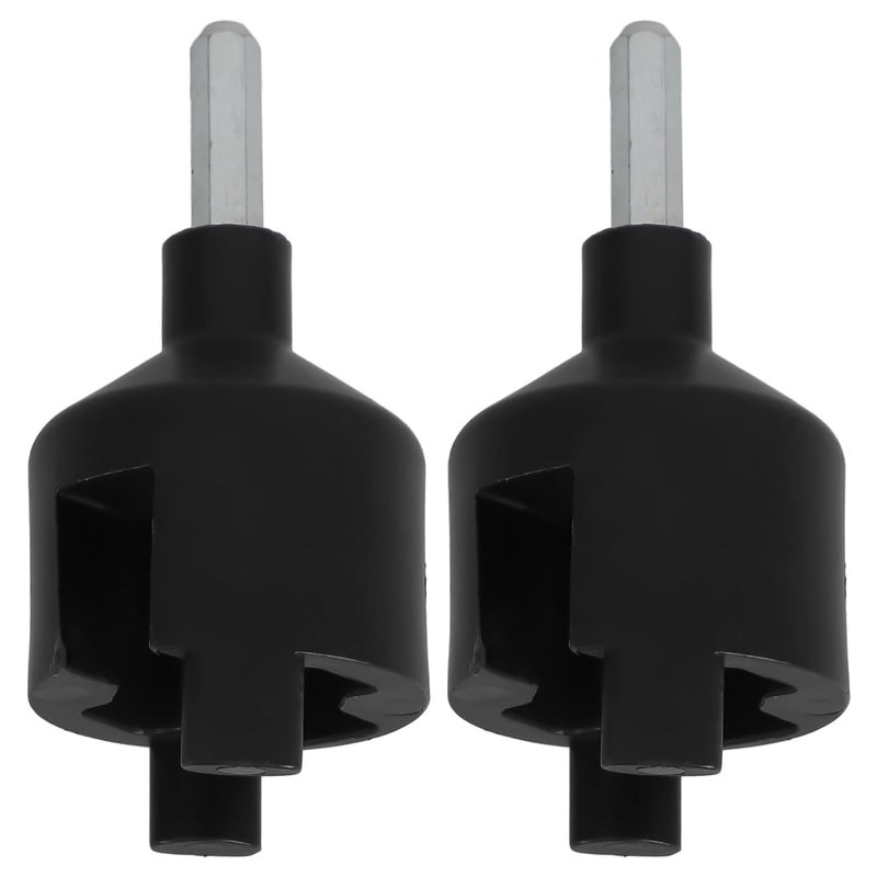 TEHAUX Self-Drilling Electric Fence Wire Insulator Sleeve 2 Pcs Wood Post Insulator Socket for Animal Husbandry Electronic Fencing Protective Installation Tool - Image 1