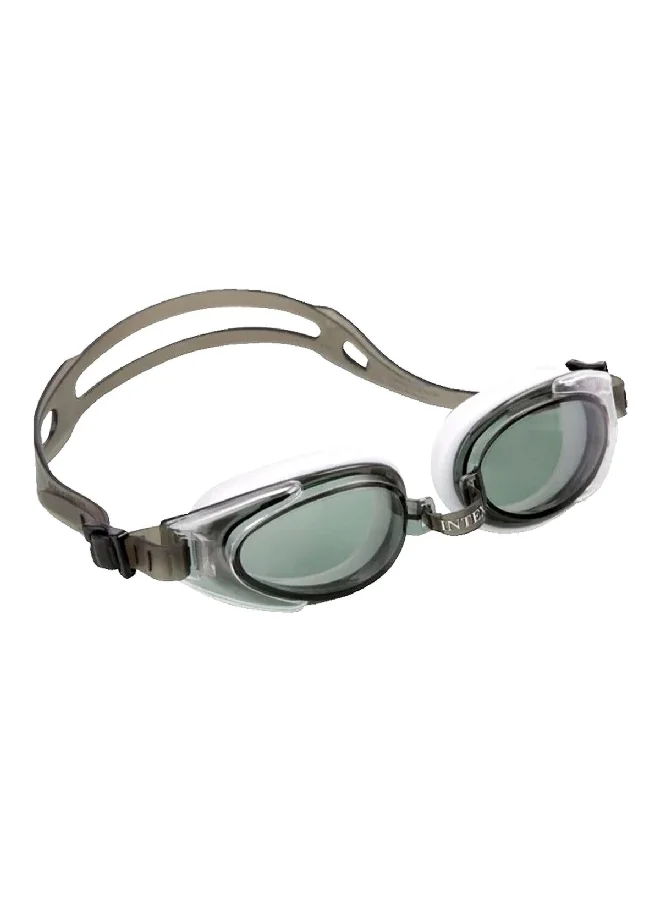 INTEX Water Pro Adjustable Swimming Pool Sport Goggle Black and Brown 32.5 x 17 x 21 cm 55685