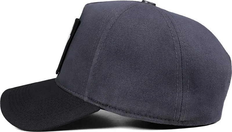 Black Börk Blackbörk V1 Baseball Wake Up - 3 Code Logo Black Peaked Anthracite Hat (Cap)