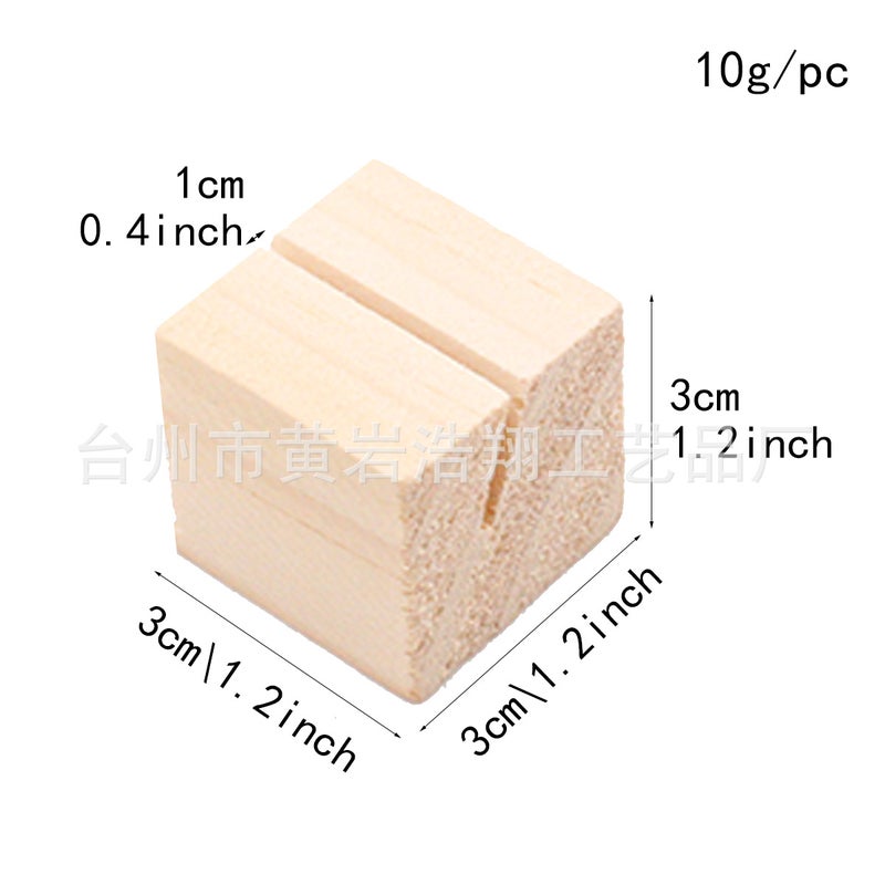 Wooden Valentine'S Day Creative Card Holder Notes Po Holder Home Decoration Wine Counter Handmade Message Card - Image 4