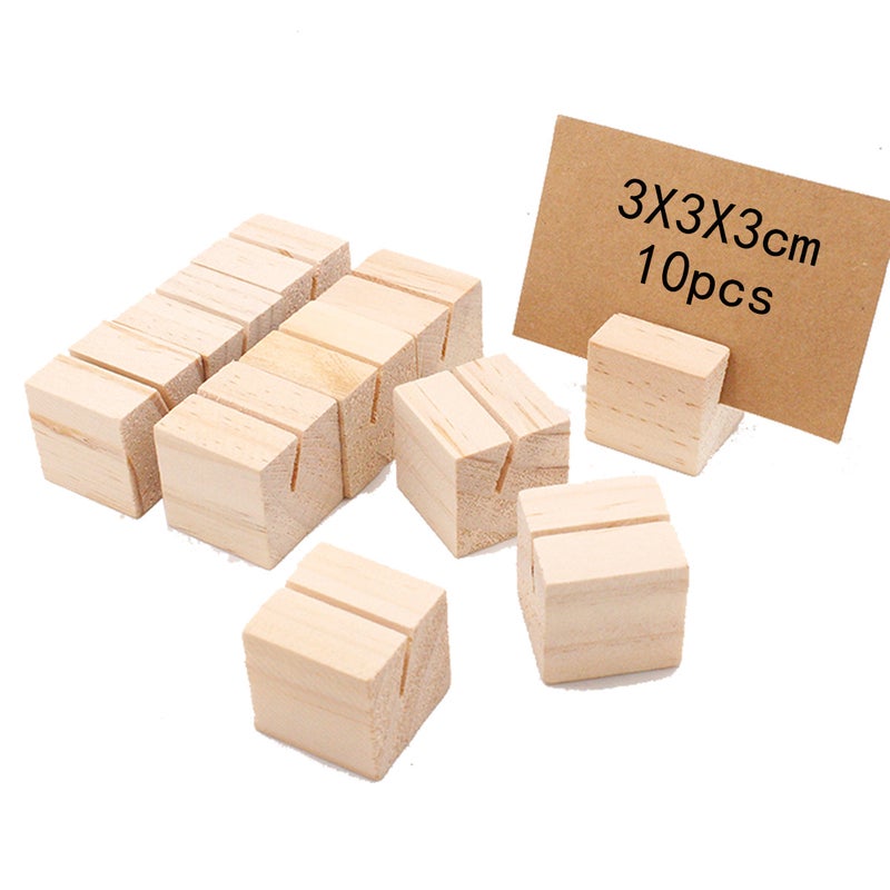 Wooden Valentine'S Day Creative Card Holder Notes Po Holder Home Decoration Wine Counter Handmade Message Card - Image 3