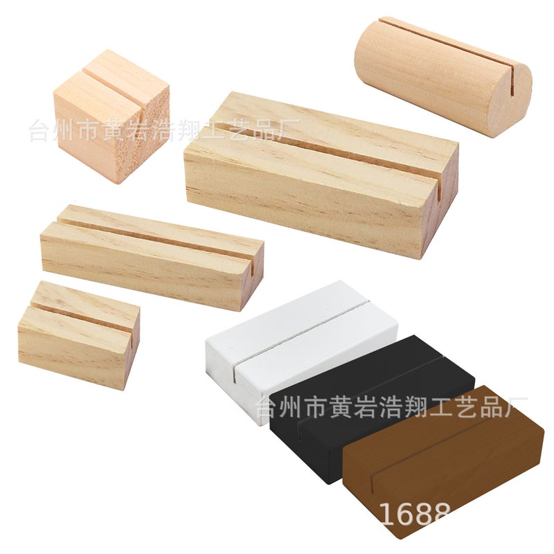 Wooden Valentine'S Day Creative Card Holder Notes Po Holder Home Decoration Wine Counter Handmade Message Card - Image 2