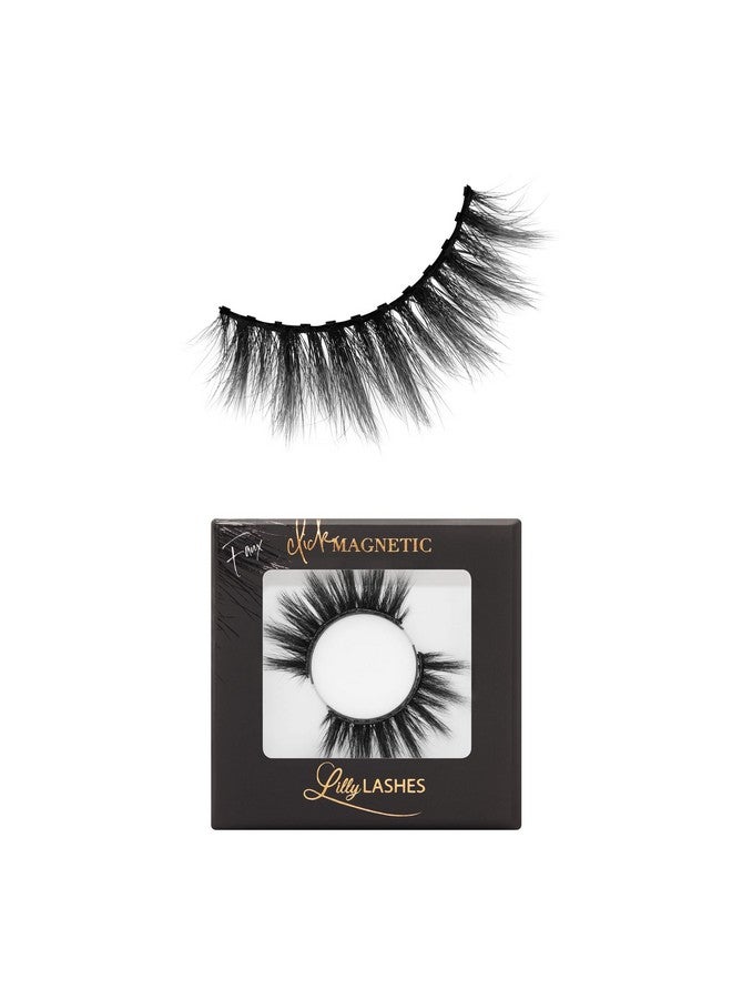 Lilly Lashes Lilly Lashes Click Magnetic Eyelashes - Miami Magnetic Faux Mink Lashes for a Natural Look - False, Wispy Magnet Eyelashes - Vegan Makeup Lash Extension - Magnetic Eyelashes Without Eyeliner - Image 1