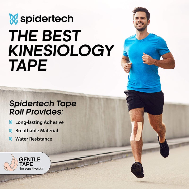 SpiderTech Gentle-Therapeutic Kinesiology Tape Roll for Hyper Sensitive and Radiated Skin 2"x16.4'50mmx5m - Image 5