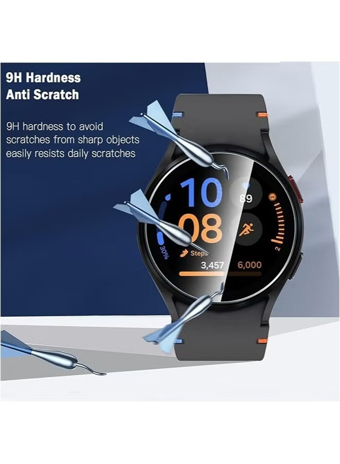 إكس ليفيل 2 حزمة واقي الشاشة لسامسونج غالاكسي ووتش FE / 7 / 5 / 4 40 ملم فيلم الزجاج المقوى ، مكافحة كسر ، مكافحة الخدش ، فقاعة مجانية Smartwatch الملحقات - Image 3