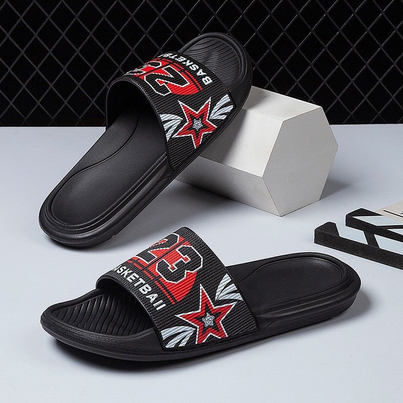 Thick-Soled Slippers For Men 2025 Summer Soft-Soled Outdoor Sandals Trendy Non-Slip Boys' Flip-Flops Beach Shoes - Image 1