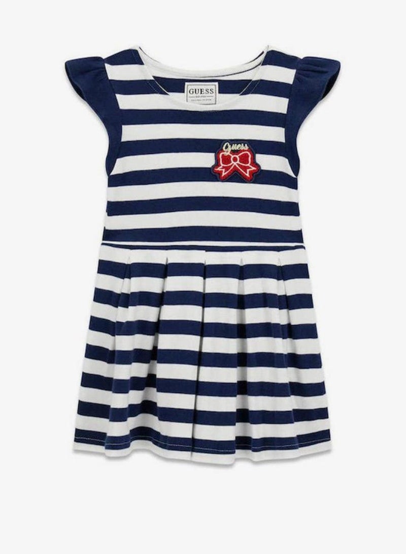 GUESS Infant Striped Short Sleeve Mini Dress - Image 2