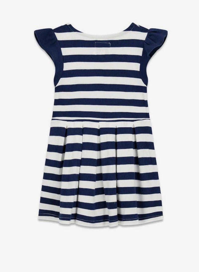 GUESS Infant Striped Short Sleeve Mini Dress - Image 3