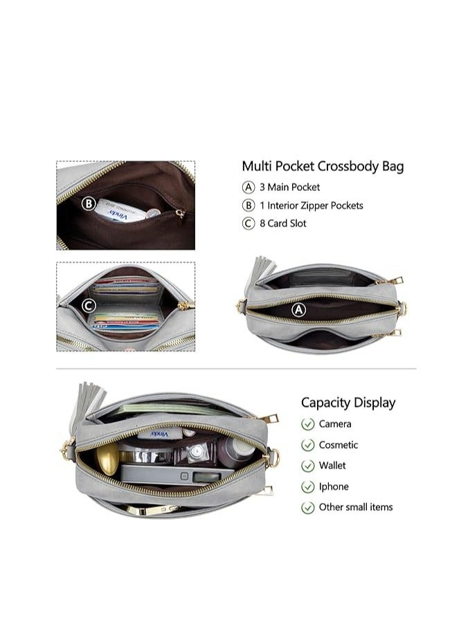 SYOSI Vegan Leather Crossbody Tote, Single-Shoulder Sling Bag, Stylish Leather Satchel, Bohemian Style Handbag, Wide Strap Hobo Bag, Compact Satchel Bag, Satchel Purse With Adjustable Strap for Ladies - Image 4