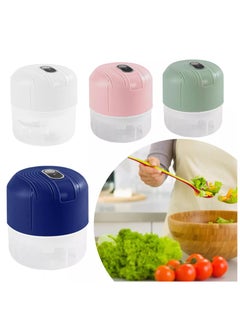 KITCHENOO Pilipane Mini Food Chopper Electric, 250ML USB Rechargeable Food Processor for Fruit Chili Vegetable Nuts Meat Onion Garlic Pepper, Food Processor and Blender, Stainless Steel Blade Cutter for Puree  - Image 1