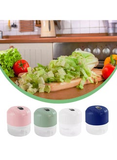 KITCHENOO Pilipane Mini Food Chopper Electric, 250ML USB Rechargeable Food Processor for Fruit Chili Vegetable Nuts Meat Onion Garlic Pepper, Food Processor and Blender, Stainless Steel Blade Cutter for Puree  - Image 3