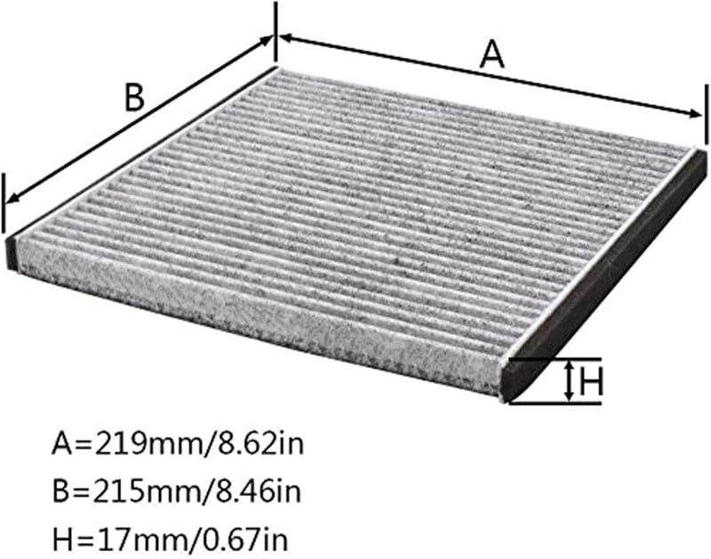 QASULER Pollen Cabin Air Filter for Toyota and Lexus - Image 3