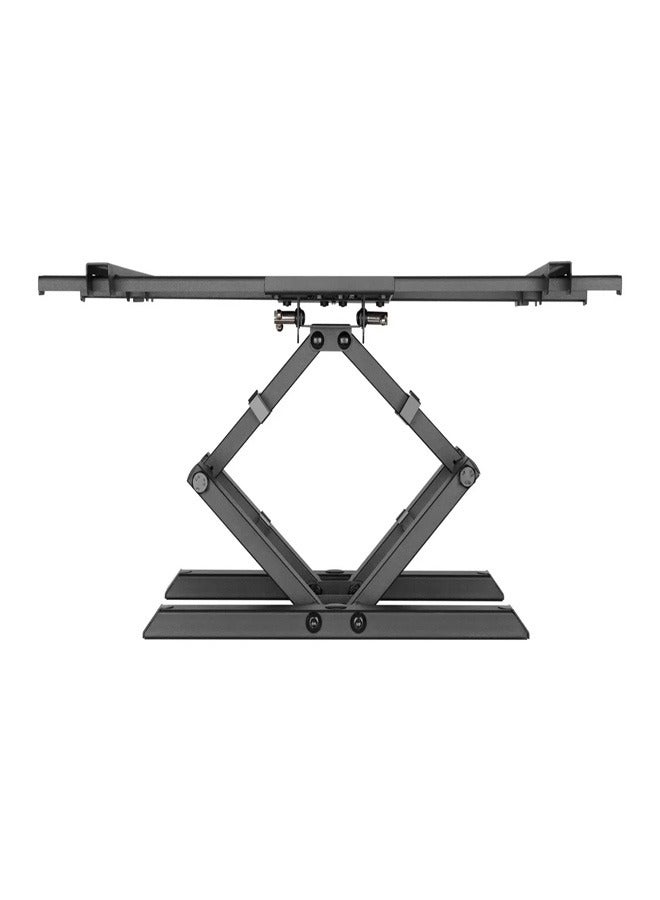 سكيل تك حامل حائطي للتلفزيون SH 6040P كامل الحركة لشاشات LED LCD مقاس 32-80 بوصة، VESA 600x400، ذراع قابل للتعديل 77-428 مم، سعة تحميل 60 كجم - أسود - Image 2