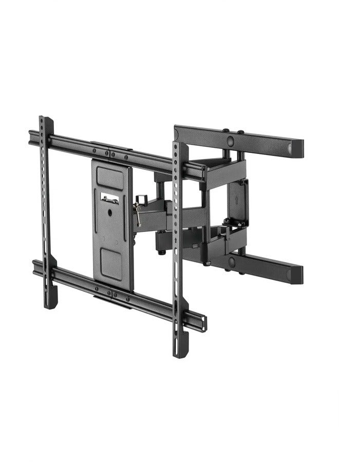 سكيل تك حامل حائطي للتلفزيون SH 6040P كامل الحركة لشاشات LED LCD مقاس 32-80 بوصة، VESA 600x400، ذراع قابل للتعديل 77-428 مم، سعة تحميل 60 كجم - أسود - Image 1