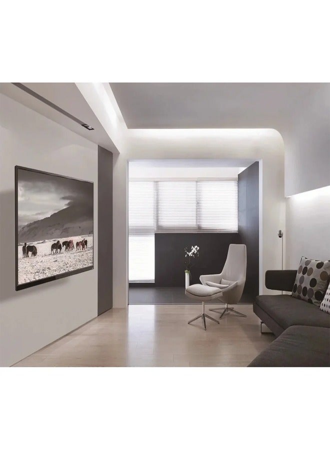 سكيل تك حامل حائطي للتلفزيون SH 6040P كامل الحركة لشاشات LED LCD مقاس 32-80 بوصة، VESA 600x400، ذراع قابل للتعديل 77-428 مم، سعة تحميل 60 كجم - أسود - Image 4