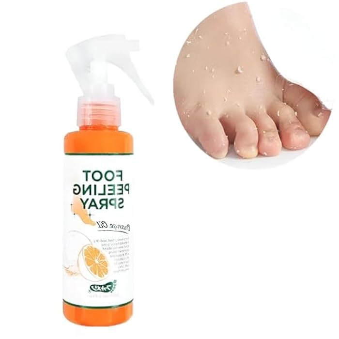 Foot & Body Scrub Mist - Unleash the Power of Foot Peeling Mist 110ml, Ideal for Men and Women, Infused with Orange Extract to Provide Effective Exfoliation and Moisturizing. - Image 1