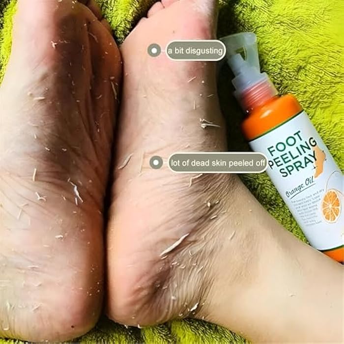 Foot & Body Scrub Mist - Unleash the Power of Foot Peeling Mist 110ml, Ideal for Men and Women, Infused with Orange Extract to Provide Effective Exfoliation and Moisturizing. - Image 3