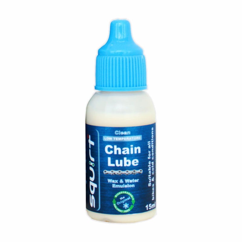 Squirt Chain Lube for Bikes (0.5 Oz) – Low-Temperature Bike Lube for All Bike Chains – All-Weather Dry Chain Lube – Bike Lubricant to Reduce Noise & Chainsuck – Bike Tools & Maintenance Aid - Image 1