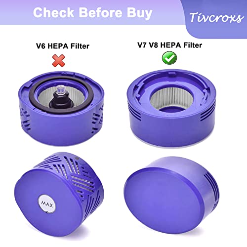 Tivcroxs 10 Pack Replacement Vacuum Filters Compatible with Dyson V7, V8 Cordless Vacuums - 5 Pre-Filters, 5 Post-Filters - Image 3