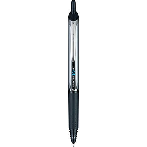 Pilot Precise V7 RT Refillable & Retractable Liquid Ink Rollerball Pens, Black Ink Pens, Fine Point (0.7 mm), 6-Pack - Ideal for School, Journaling, and Office Writing - Image 2