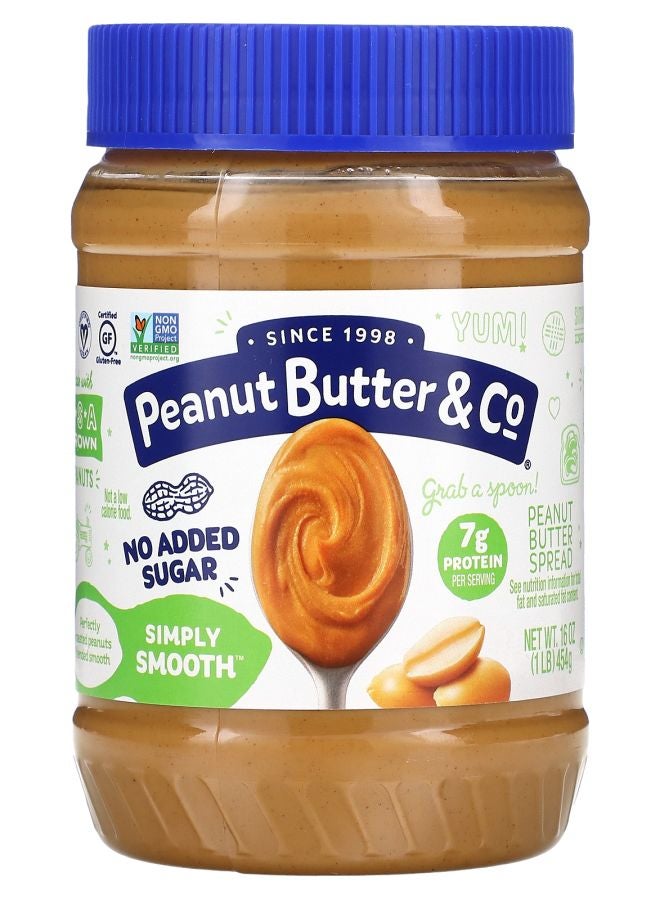 Peanut Butter & Co. Peanut Butter Spread Simply Smooth 16 oz (454 g)
