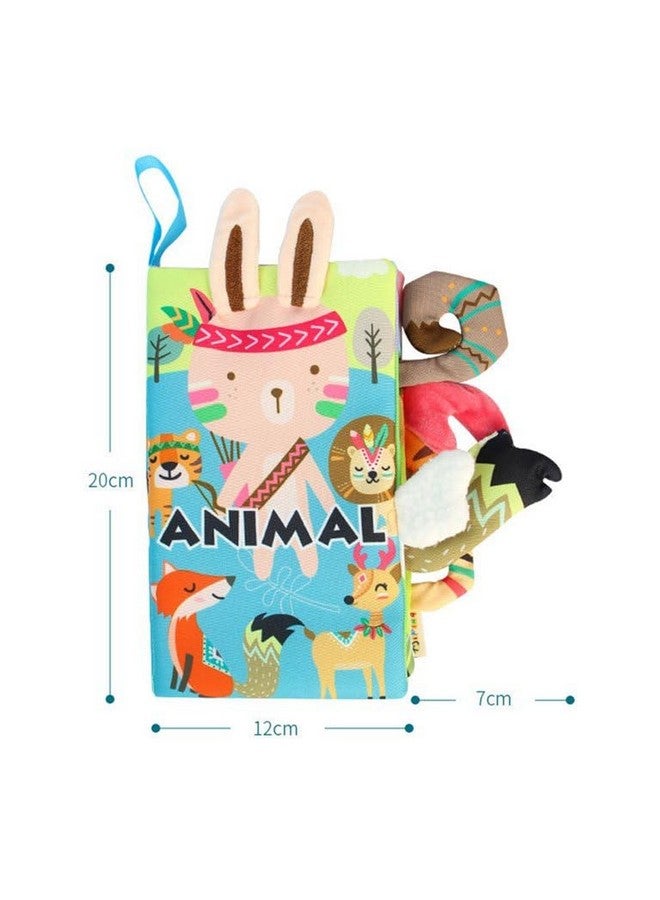 BeFunky Baby Fabric Book - Months 0-12, Soft 3D Sensory Book with Crinkle Pages, Montessori Learning Toy for Boys & Girls (Animal), Multicolor - Image 5