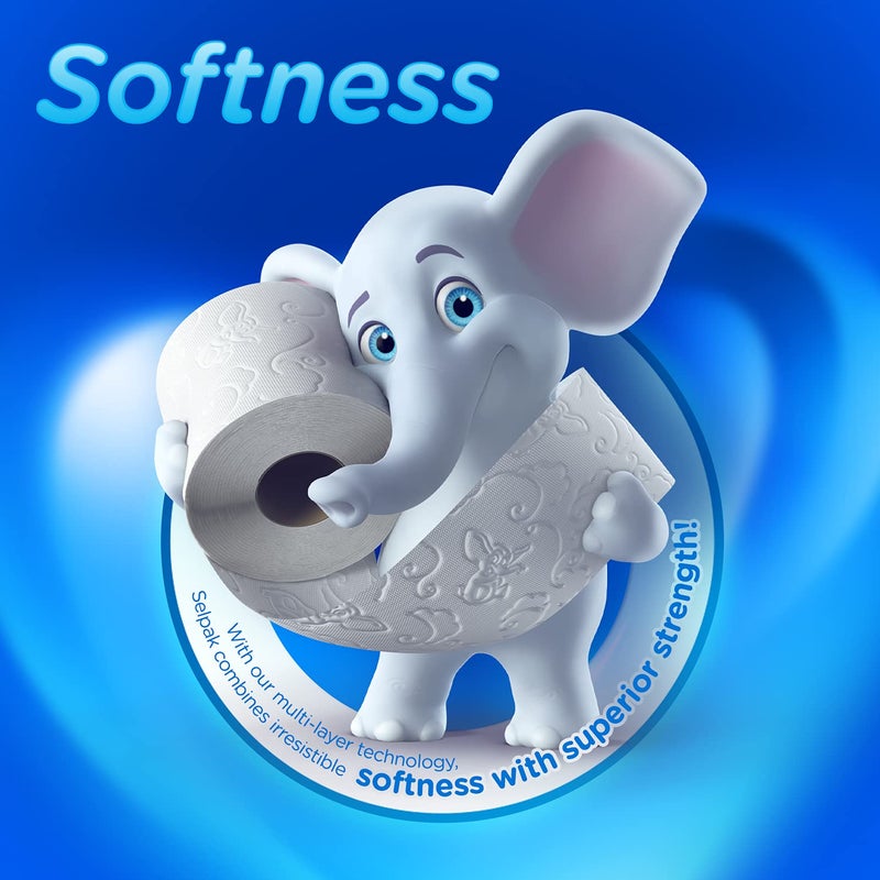 Selpak Perfumed Toilet Tissue Roll 3ply (Powder, 8 Rolls/Pack) - Image 4