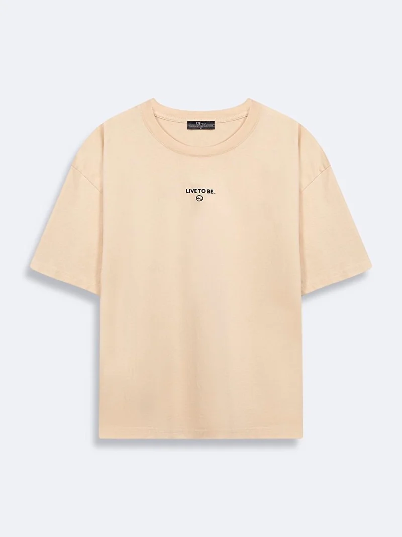 ال تي بي Beige T-Shirt