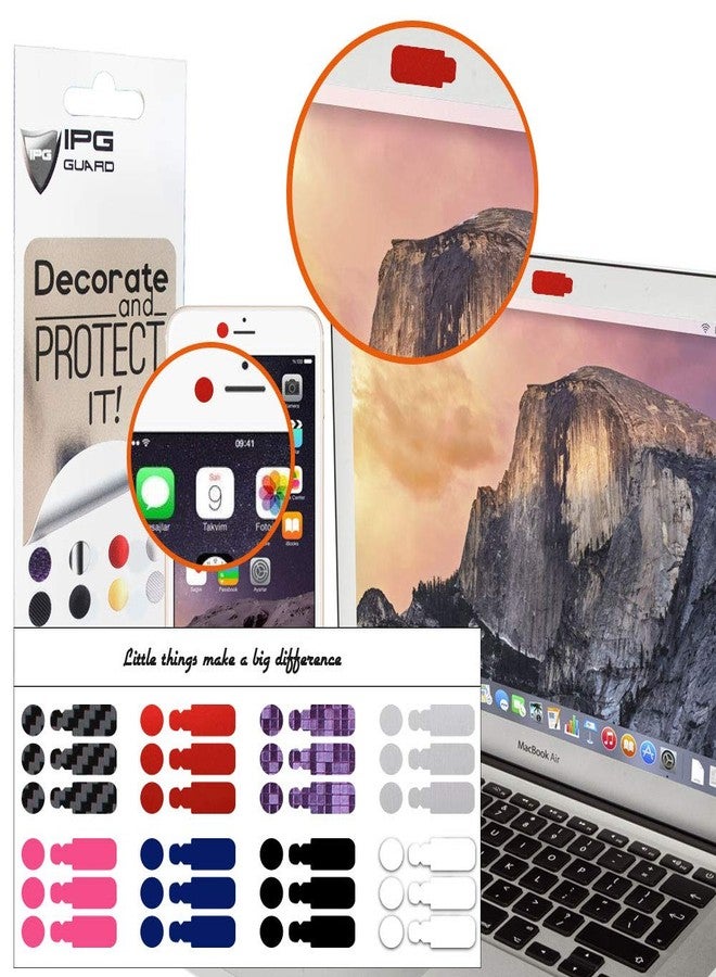 IPG For Webcam Camera Cover 48 Vinyl Decorative Removable Reusable Decals Stickers Protects Your Privacy Stops Webcam Spying Fits Smartphone Laptops MacBook’s PCs Tablets Smart TVs, Smart Home Devices - Image 2